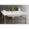 Fauceture Continental 31"x22" Ceramic Vanity Top W/ Integrated Basin 3H, White LBT31227W38 - alternate 5